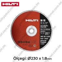 Disk demir ucin HILTI 230x1.8mm gymmady