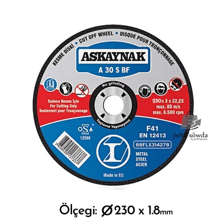 Disk demir ucin ASKAYNAK 230x3mm