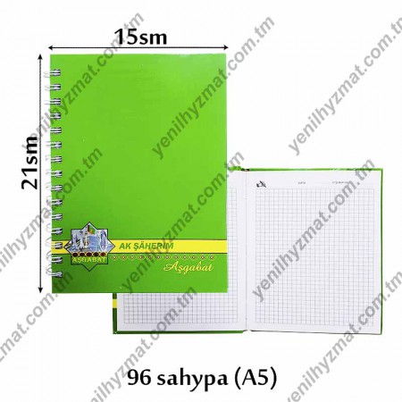 Zurnal Ak saher A5 96 list purjinli