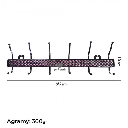 Esik asylyan 6-ly (gonur) 