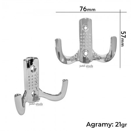 Esik asylyan 2-li kici (nikel)