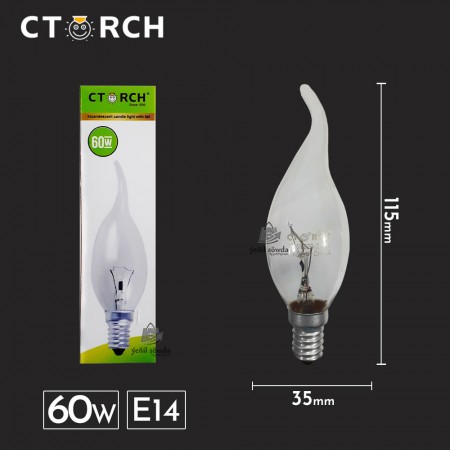 Lampa led "CTORCH" lyustra sem 60w E14 (sary)