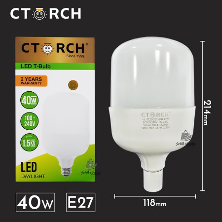 Lampa led "CTORCH" T-bulb 40w E27 (ak)