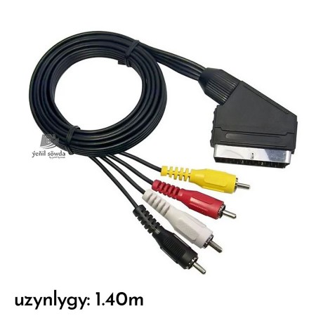 Scart kabel (tyulpan)