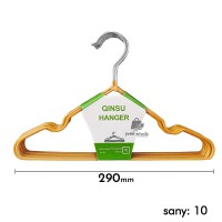 Geyim ucin asgyc "Qinsu Hanger" 10-sany (kici) 