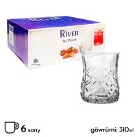 Stakan toplumy 6-ly KAVEH "River" TR5315