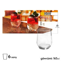 Stakan toplumy 6-ly KAVEH "Savana" ST0416