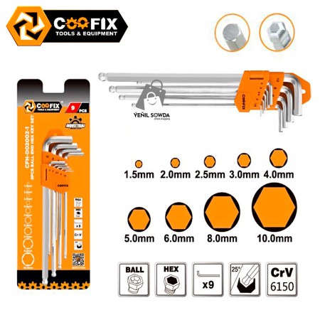 6 grannik "Coofix" 9 sany (uzyn)