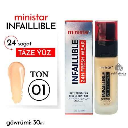 Tonalny krem "Ministar" (Infaillible) N01 (30ml)