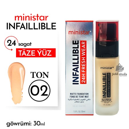 Tonalny krem "Ministar" (Infaillible) N02 (30ml)