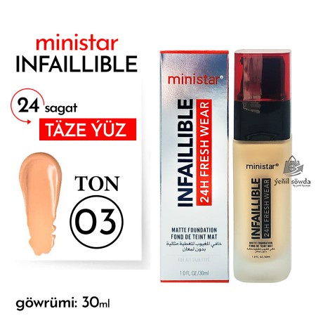 Tonalny krem "Ministar" (Infaillible) N03 (30ml)