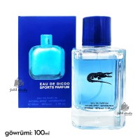 Parfyum "Lacoste sports" erkekler ucin 100ml (gok)