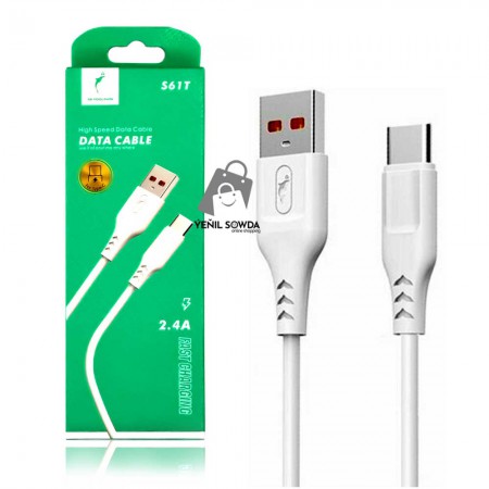 USB kabel TYPE-C "Skydolphin" SG1T 2,4A