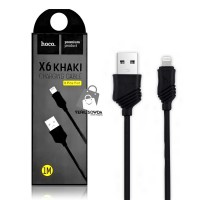 USB kabel "Hoco" X6 Khaki (gara) 1m