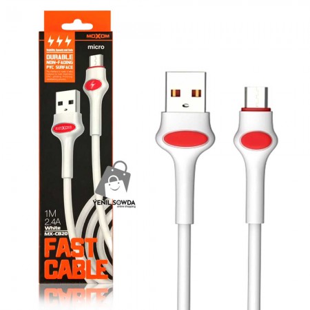 USB kabel (standart) "Moxom" MX-CB20 (2,4A)