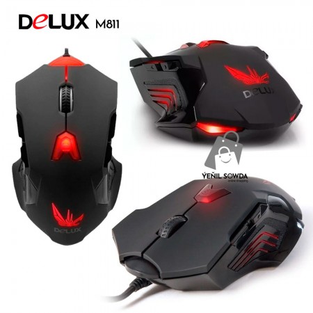 Mouse "Delux" M811 USB-li igrawoy