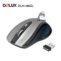 Mouse "Delux" DLM-486GL+G01UF (simsiz)