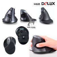 Mouse "Delux" M618 USB-li (gara)