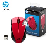 Mouse "HP" X3000 (simsiz) gyzyl