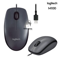 Mouse "Logitech" M100 USB-li (nikel)