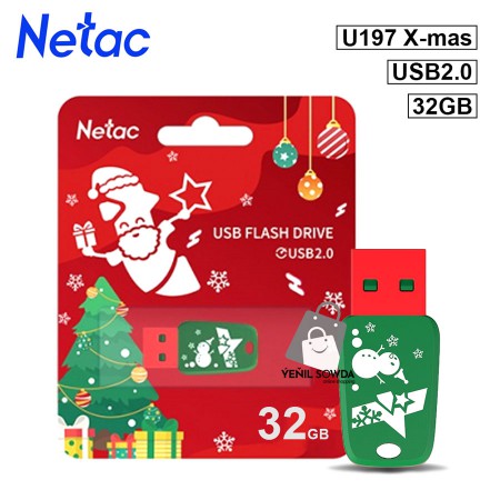 Fleska "Netac" (U197) X-mas 32GB USB2.0