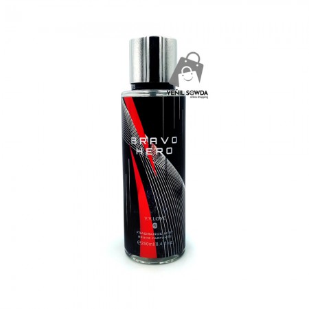 Parfyum-sprey "Bravo hero" gara-gyzyl 250ml