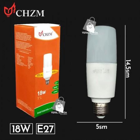 Led lampa "CHZM" 18W E27 (ince) sary