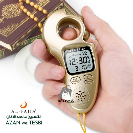 Elektron tesbi "AL-FAJIA" gold (azan aytyan)